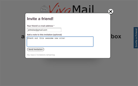 Prefinery Invite-a-Friend Widget